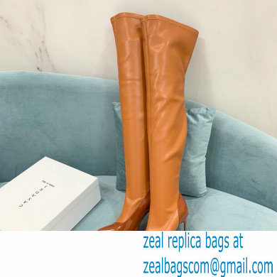 Casadei Heel 12cm Blade Leather over-the-knee boots Patent Rodeo 2022 - Click Image to Close