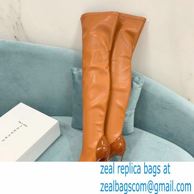 Casadei Heel 12cm Blade Leather over-the-knee boots Patent Rodeo 2022 - Click Image to Close