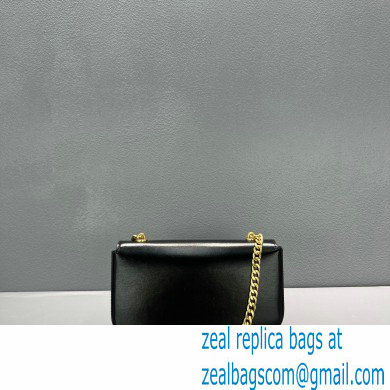 Celine CHAIN Shoulder Bag CUIR Triomphe in shiny calfskin 60236 Black/Gold - Click Image to Close