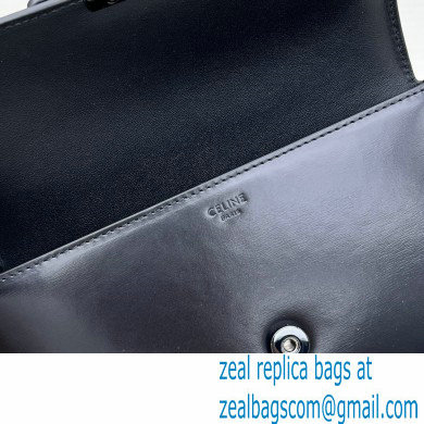 Celine CHAIN Shoulder Bag CUIR Triomphe in shiny calfskin 60236 Black