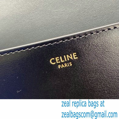 Celine CHAIN Shoulder Bag Triomphe in shiny calfskin 60215 Black/Gold