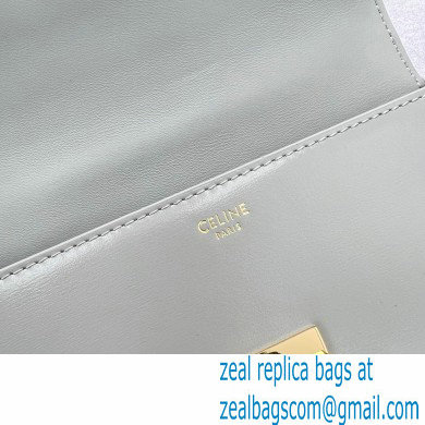 Celine CHAIN Shoulder Bag Triomphe in shiny calfskin 60215 Gray