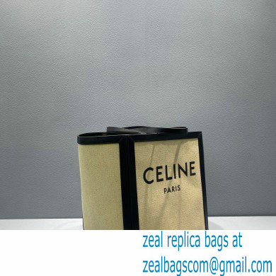 Celine LARGE SQUARE Bag in Textile with CELINE print and Calfskin 60218