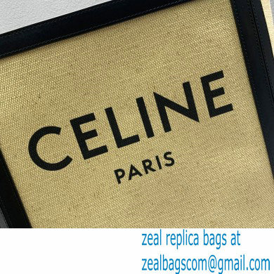 Celine LARGE SQUARE Bag in Textile with CELINE print and Calfskin 60218 - Click Image to Close