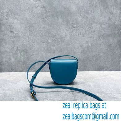 Celine MINI BESACE cuir triomphe Bag in Smooth calfskin 60284 Blue - Click Image to Close