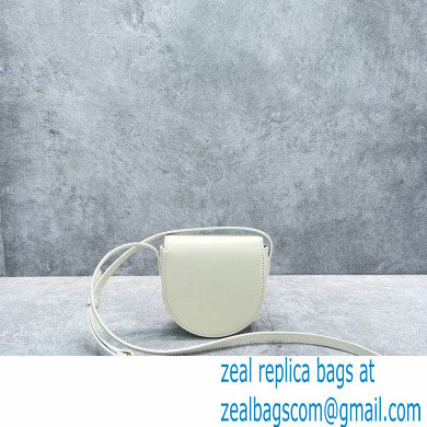 Celine MINI BESACE cuir triomphe Bag in Smooth calfskin 60284 White