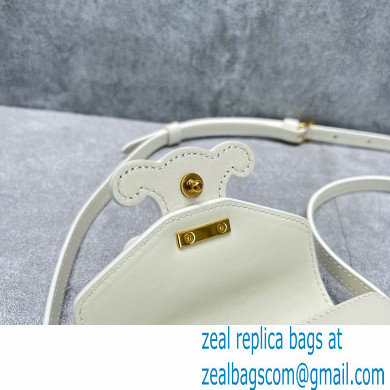 Celine MINI BESACE cuir triomphe Bag in Smooth calfskin 60284 White