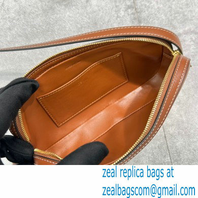 Celine MINI CAMERA SHOULDER BAG CUIR TRIOMPHE in smooth calfskin 60251 Brown
