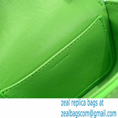 Celine MINI TRIOMPHE Bag in shiny calfskin 60387 Light Green - Click Image to Close