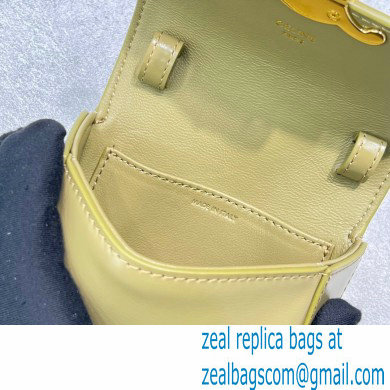 Celine MINI TRIOMPHE Bag in shiny calfskin 60387 Olive Green - Click Image to Close