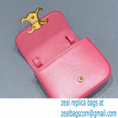 Celine MINI TRIOMPHE Bag in shiny calfskin 60387 Pink