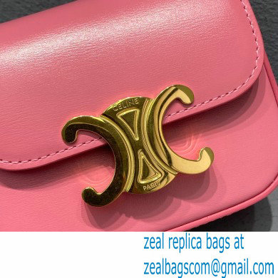 Celine MINI TRIOMPHE Bag in shiny calfskin 60387 Pink