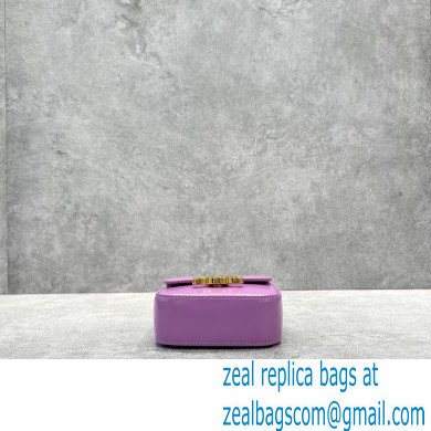 Celine MINI TRIOMPHE Bag in shiny calfskin 60387 Purple