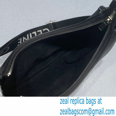 Celine Medium Ava Bag with Celine strap in Smooth Calfskin 60054 Black
