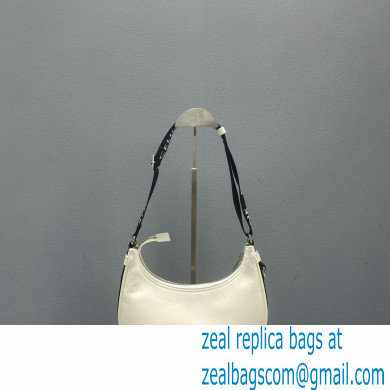 Celine Medium Ava Bag with Celine strap in Smooth Calfskin 60054 White - Click Image to Close