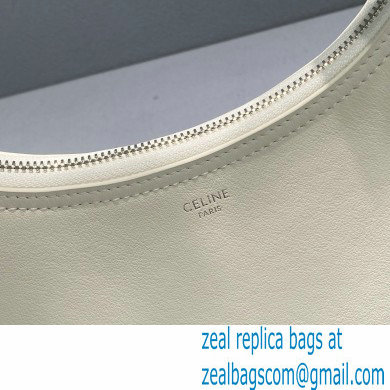 Celine Medium Ava Bag with Celine strap in Smooth Calfskin 60054 White