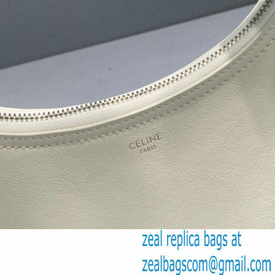 Celine Medium Ava Bag with Celine strap in Smooth Calfskin 60054 White - Click Image to Close