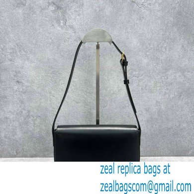 Celine Shoulder Bag Triomphe in shiny calfskin 60373 Black