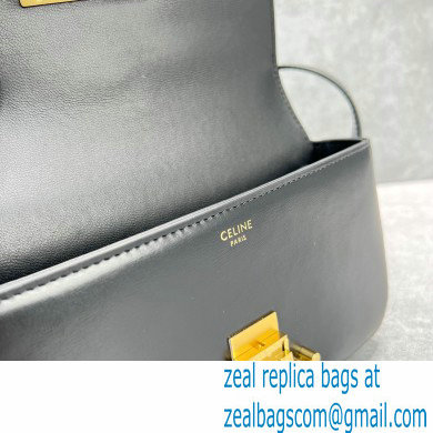 Celine Shoulder Bag Triomphe in shiny calfskin 60373 Black - Click Image to Close