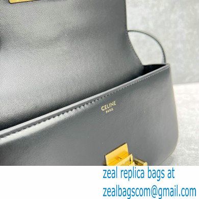 Celine Shoulder Bag Triomphe in shiny calfskin 60373 Black