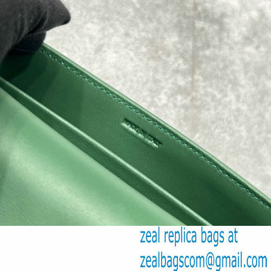 Celine Shoulder Bag Triomphe in shiny calfskin 60373 Green - Click Image to Close