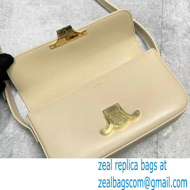 Celine Shoulder Bag Triomphe in shiny calfskin 60373 Nude