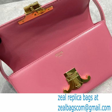 Celine Shoulder Bag Triomphe in shiny calfskin 60373 Pink