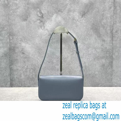 Celine Shoulder Bag Triomphe in shiny calfskin 60373 Sky Blue