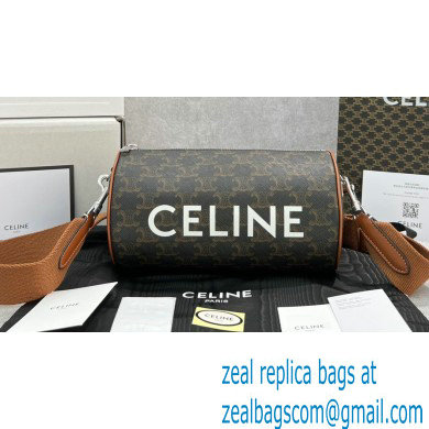 Celine barrel Bag in Triomphe Canvas with Celine Print 60456