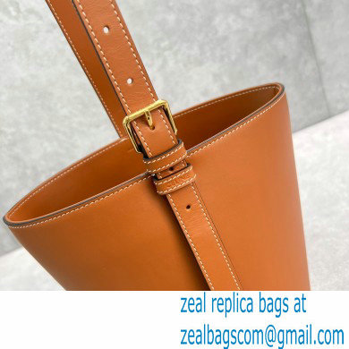 Celine bucket triomphe Bag in calfskin 60298 Brown - Click Image to Close