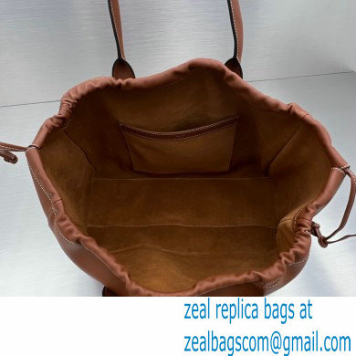 Celine cabas drawstring Bag cuir triomphe in Smooth Calfskin 60458 Brown - Click Image to Close
