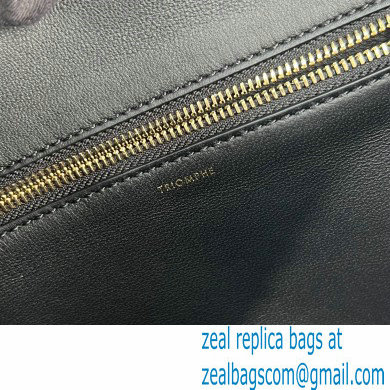 Celine chain besace triomphe bag in shiny calfskin 60285 Black