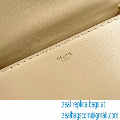 Celine chain besace triomphe bag in shiny calfskin 60285 Nude