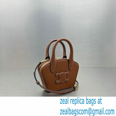 Celine mini bowling bag in Smooth calfskin 60798 Brown