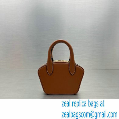 Celine mini bowling bag in Smooth calfskin 60798 Brown - Click Image to Close