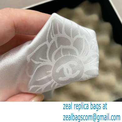 Chanel Camellia White Scrunchie 2022