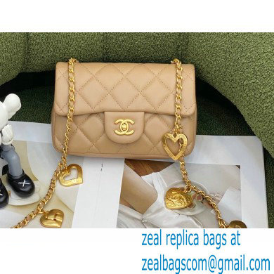 Chanel Mini Flap Bag in Lambskin AS3456 Apricot 2022