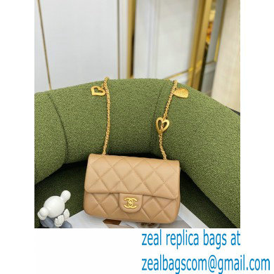 Chanel Mini Flap Bag in Lambskin AS3457 Apricot 2022