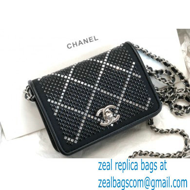 Chanel Strass Clutch with Chain Bag AP2879 Black/Silver 2022