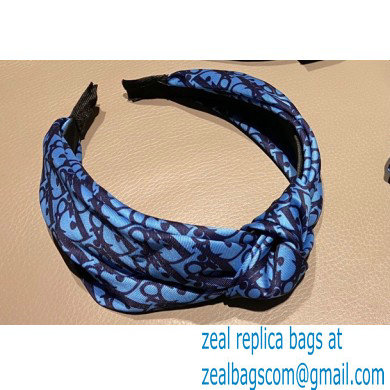 Dior Blue Oblique Headband 02 2022