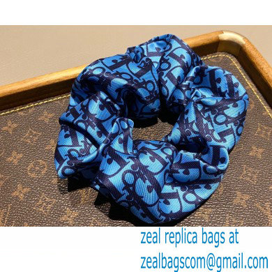 Dior Blue Oblique Scrunchie 02 2022