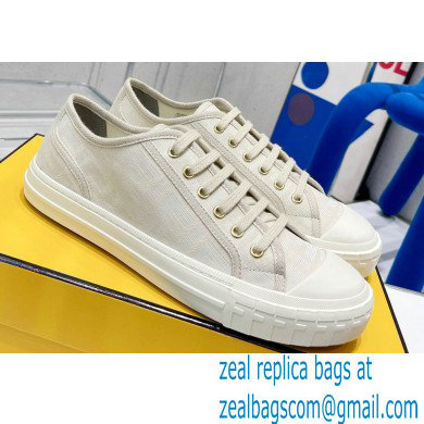 Fendi Domino fabric low-tops Sneakers White 2022