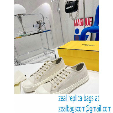 Fendi Domino fabric low-tops Sneakers White 2022