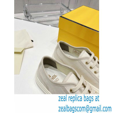 Fendi Domino fabric low-tops Sneakers White 2022