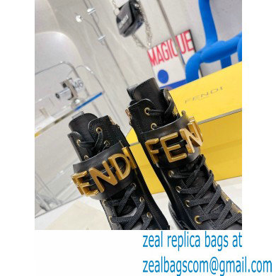 Fendi Fendigraphy leather biker boots 02 2022 - Click Image to Close
