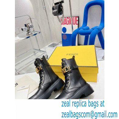 Fendi Fendigraphy leather biker boots 02 2022 - Click Image to Close