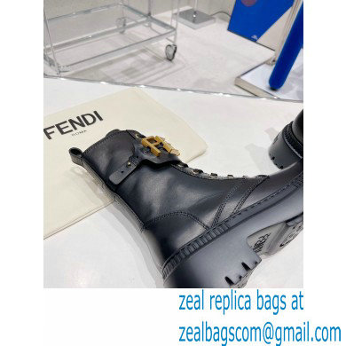 Fendi Fendigraphy leather biker boots 02 2022 - Click Image to Close