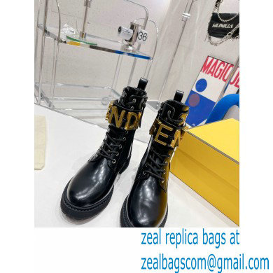 Fendi Fendigraphy leather biker boots 03 2022 - Click Image to Close
