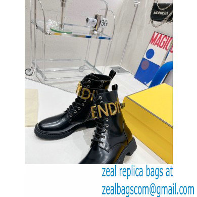 Fendi Fendigraphy leather biker boots 03 2022 - Click Image to Close