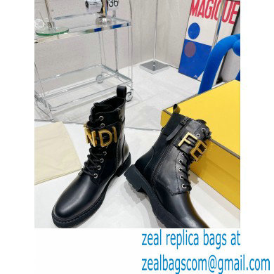 Fendi Fendigraphy leather biker boots 04 2022 - Click Image to Close